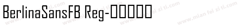 BerlinaSansFB Reg字体转换
